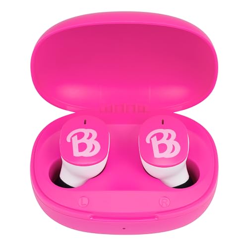 Barbie Wireless Earbuds for Kids, Bluetooth Earbuds with Charging Case