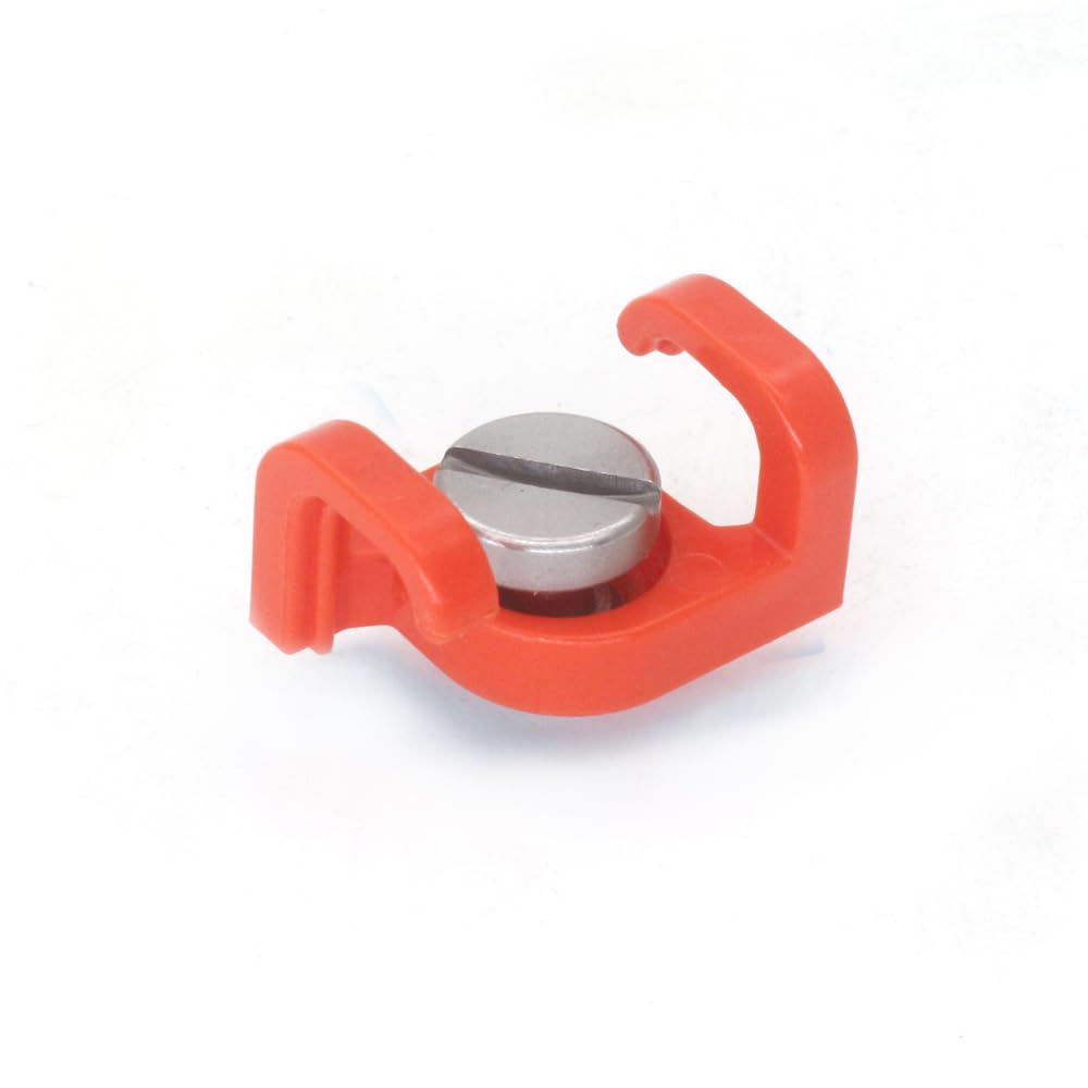 SZJELEN Cable Clamp Wire Clip with 3/8 Screw ARRI RED Camera Power Cable Clamp for Fixed Camera Cable (A red one)