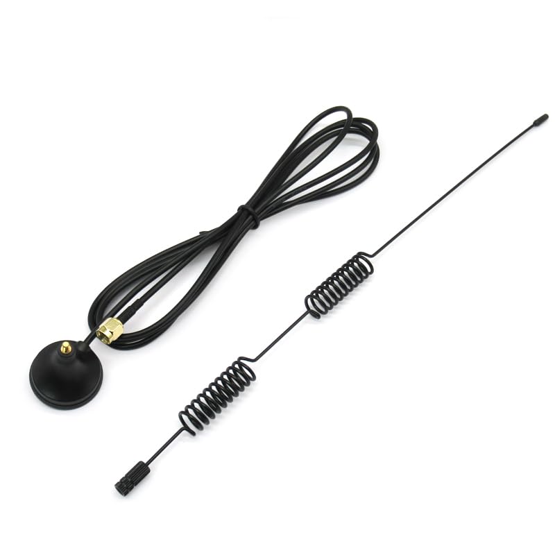 Dual Band WiFi 2.4GHz 5GHz 5.8GHz 10dBi Magnetic Base MIMO RP-SMA Male Antenna for WiFi Router PCIe Wireless Network Card USB Adapter Security IP