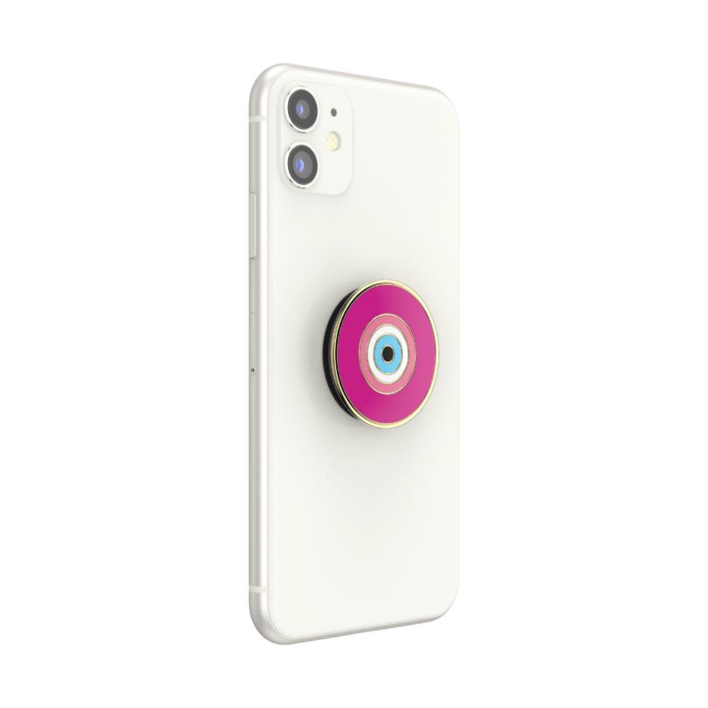 PopSockets Adhesive Phone Grip, Holder, Phone Stand, Evil Eye - Enamel Evil Eye Lover
