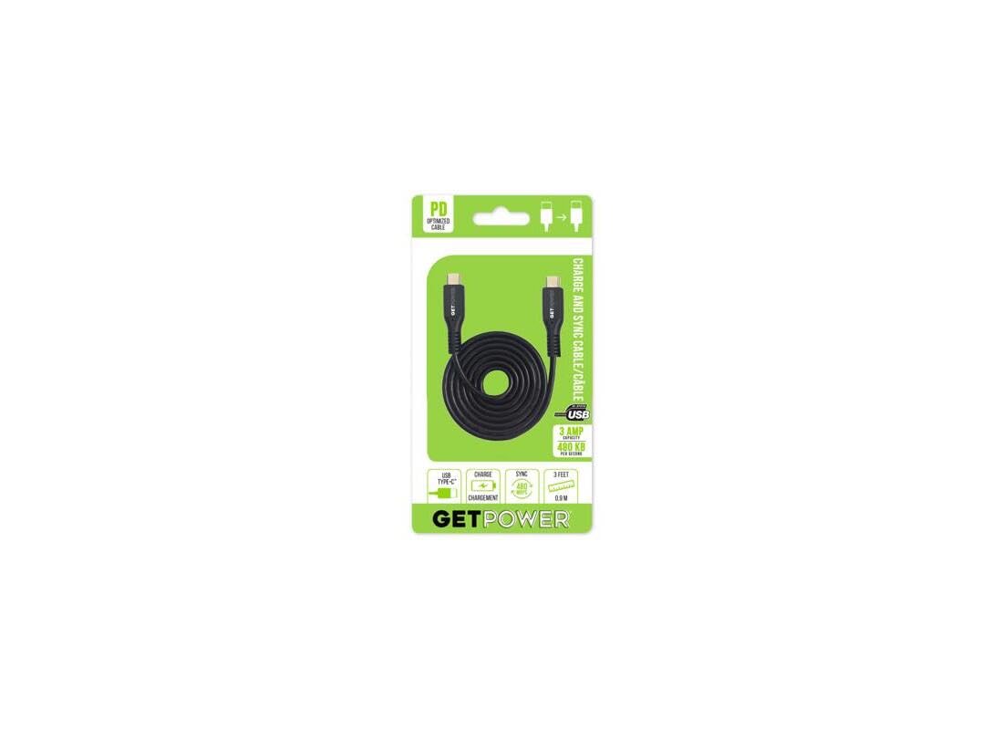 ARIES MFG GP-USBC-USBC 3' USB-C to USB-C Cable - Quantity 1