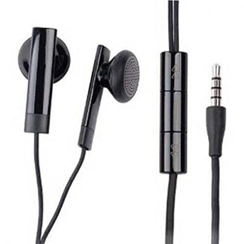 Headset 3.5mm Hands-Free Earphones Mic Dual Earbuds Headphones Earpieces Stereo Wired [Black] for Samsung Galaxy S8, S9, Note 8, S8/S9 +