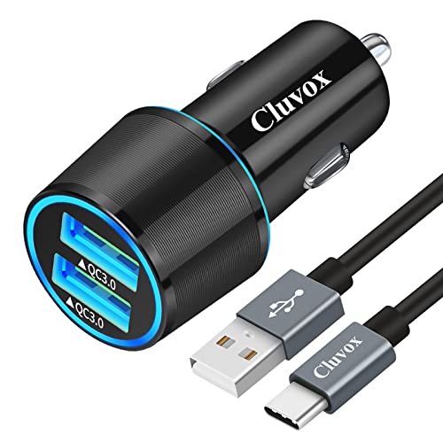 Fast USB Car Charger for Samsung Galaxy A56/A55/A54/A53/A50/A17/A16/A15/A14/S26/S25/S24/S23/S22/S21 Plus/Ultra/Note 20/A21/A31/A51 Quick Charge 3.0