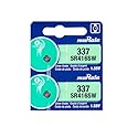 Murata 337 SR416SW Battery 1.55V Silver Oxide Watch Button Cell - Replaces Sony 337 (2 Batteries)