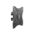 Monoprice Premium Full Motion TV Wall Mount Bracket Low Profile for 23" to 42" TVs up to 55lbs, Max VESA 200x200, Fits Curved Screens, Heavy Duty