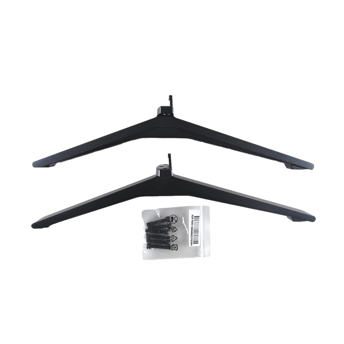 Ultra Parts OEM Replacement TV Base Stand Legs Compatible with LG Base Tabletop TV Stand and TV Pedestal Feet sub for LG 75UP8070PUA 75NANO75UPA