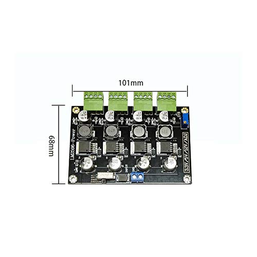 Taidacent LM2596 DC DC Converter Multi Channel 3.3V/5V/12V/ADJ Adjustable Output Switching Power Supply Step-Down Power Supply Module