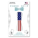 LoveHandle Universal Phone Grip for Most Smartphones, Mini Tablets and Cases, USA Flag Colored Elastic Strap with White Base, LH-01USAFlagWhite