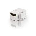 C2G 03345 Snap-In HDMI F/F Keystone Insert Module, TAA Compliant, White - TAA Compliant