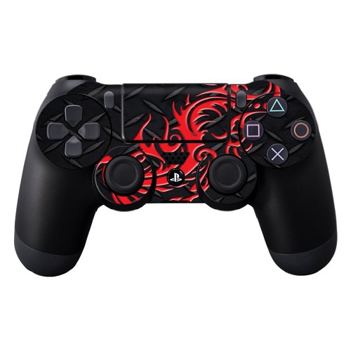 MightySkins Skin Compatible with Sony PS4 Controller - Red Dragon | Protective, Durable, and Unique Vinyl Decal wrap Cover | Easy to Apply, Remove