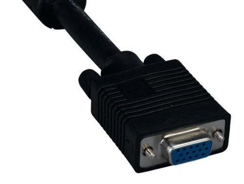 Cable Leader SVGA HD15 M/F Monitor Extension Cable with Ferrites (100 Foot (1 Pack))