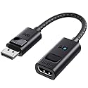 Cable Matters 8K DisplayPort 1.4 to HDMI 2.1 Adapter with 4K 240Hz / 8K 60Hz, Unidirectional DisplayPort to HDMI 2.1 Cable Adapter, Supports RTX5080