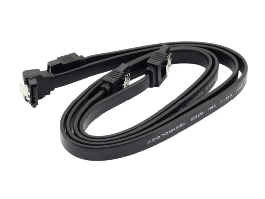 GIGABYTE SATA III Cable - 16 Inch Right Angle & Straight, Compatible for HDD & SSD (6.0 Gbps SATA III, 1 Pack)