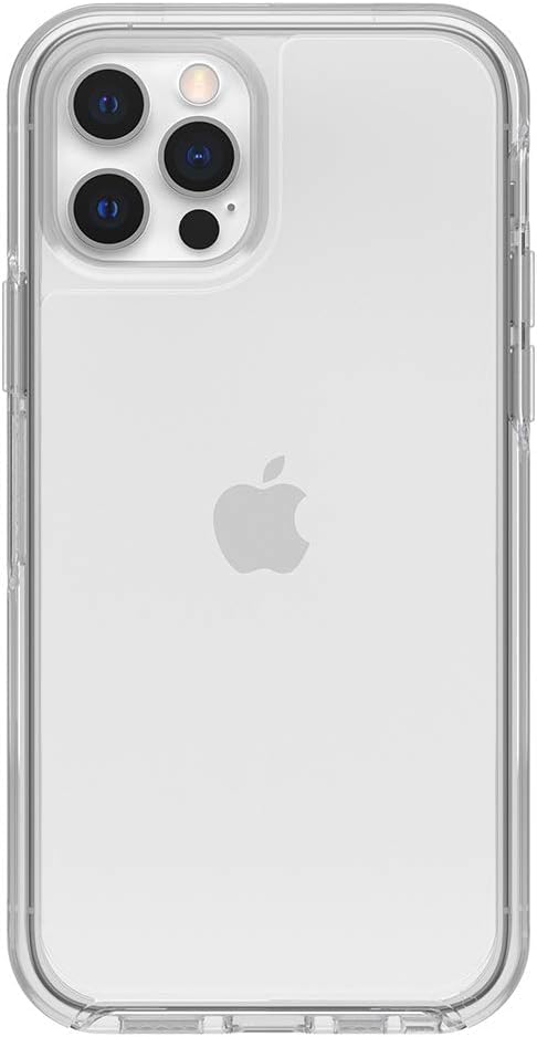 OtterBox iPhone 12 & iPhone 12 Pro Symmetry Series Series Case - Clear, Ultra-Sleek, Wireless Charging Compatible, Raised Edges Protect Camera