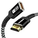 BlueRigger 8K HDMI Extension Cable - 10FT (8K 60Hz, 4K 120Hz, 48Gbps Braided EXT HDMI Extender Cord, Ultra High Speed) - Compatible with HDTV, Laptop