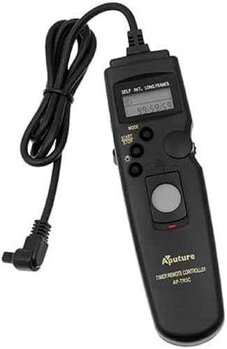 Aputure Remote Shutter Release Timer/Intervalometer - 3C Camera Remote for Professional Canon Cameras (Replaces Canon's RS 80-N3)