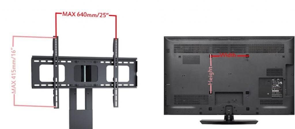 2xhome - TV Stand - Universal Modern TV Stand with Integrated Swivel 35 Degree Monitor Plasma Three 3 Display Black Glass Shelf Surfaces Mount Bracket
