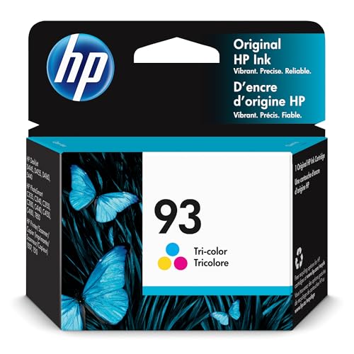 HP Original 93 Tri-Color Ink Cartridge | Works DeskJet D4100, 5440 PhotoSmart C3100, C4100, 7850 PSC 1500 Series | C9361WN