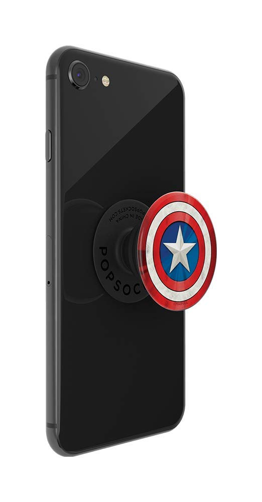 PopSockets Adhesive Phone Grip, Holder, Phone Stand, Marvel - Captain American Icon