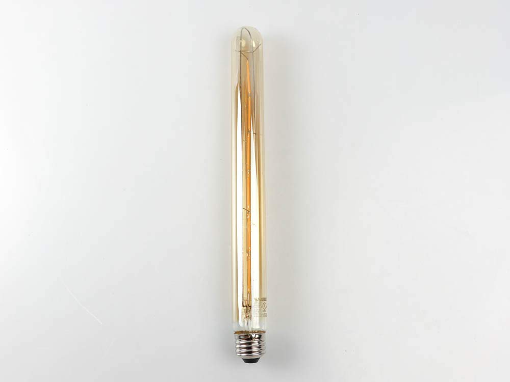 Satco S9588 Medium Bulb in Light Finish, 12.00 inches, Base, Transparent Amber, Medium Base