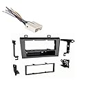 Harmony Audio Compatible with Lincoln LS Series 2004 2005 2006 Single DIN Stereo Harness Radio Install Dash Kit Package