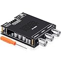 ZK-1002Q Amplifier Board, 2.0 Channel TPA3116D2 Audio Amplifier Module 100W+100W, Bluetooth/AUX Input, Bass Treble Control, DC 12-24V DIY Speaker Amp