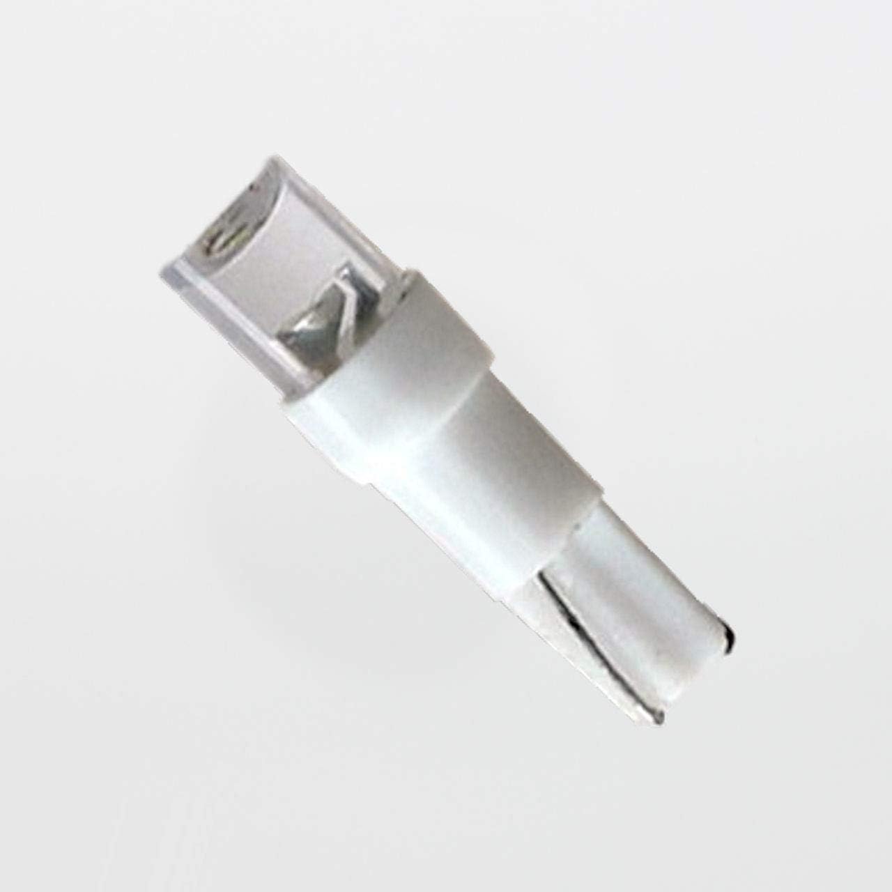 GOODJAYCO (10 Pieces) #85 LED T1.75 / T1 3/4 Midget Wedge Base 6-28V 85 LED White Indicator Light Bulb Replacement for #85 Incandescent T1 3/4