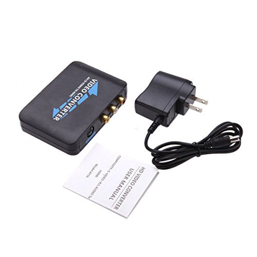 New Portable 1080P / 720P CVBS + S-Video + R / L Audio to HDMI Converter for HDTV STB DVD Projector