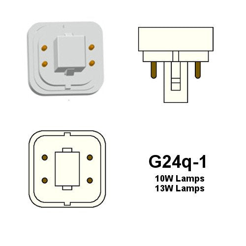 4 Qty. Halco 13W Double 2700K G24Q-1 PRO ECO PL13D/E/27/ECO 13w CFL Warm White EOL Lamp Bulb