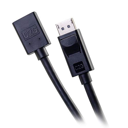 C2G 54451 6ft DisplayPort Male to Female Extension Cable
