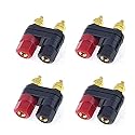 GDQLCNXB 4pcs Gold Plated Insulated Terminal Binding Post Power Amplifier Dual 2-Way Banana Plug Jack