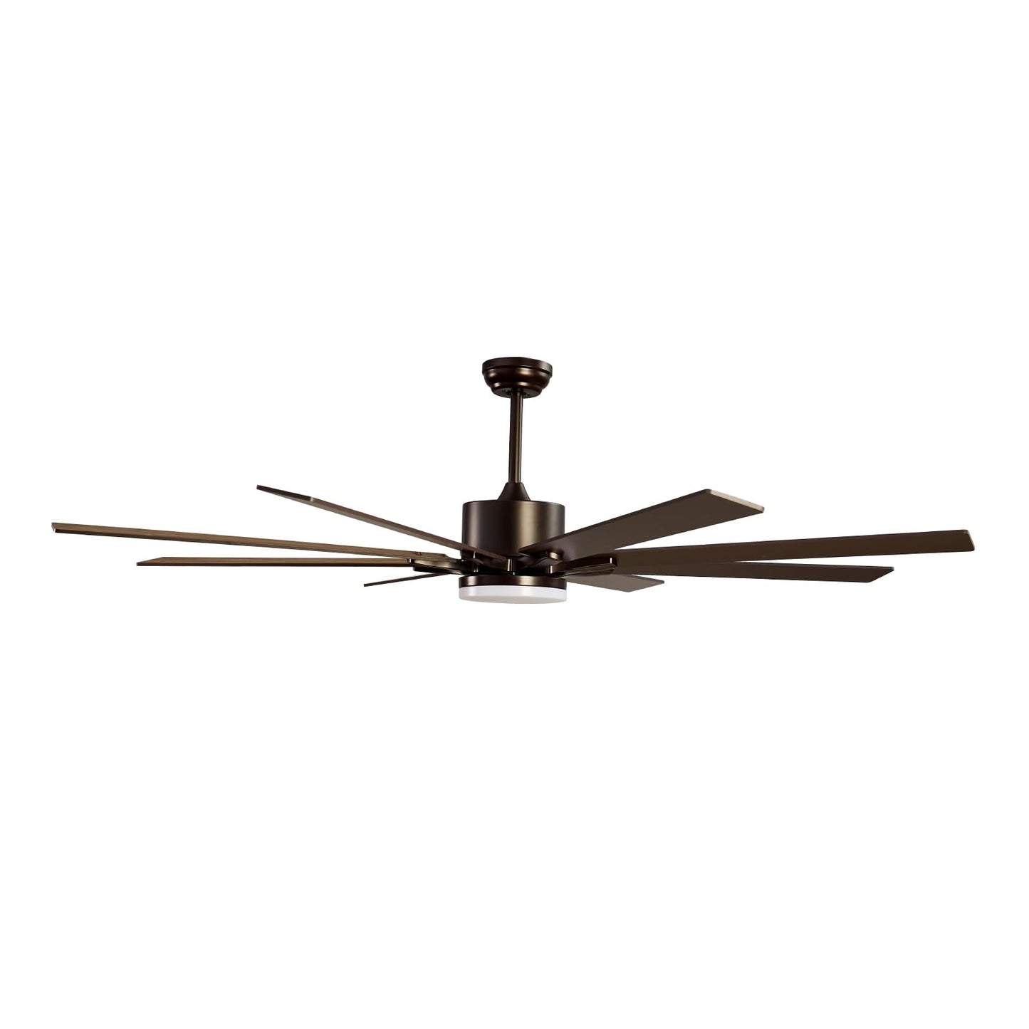 VEVOR 72 In Ceiling Fan with Light, 6-Speed Remote Control, Dimmable 3-Color Temperature, Reversible DC Motor, Modern Low Profile Flush Mount Fan