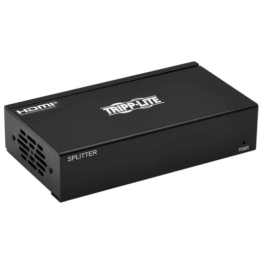 Tripp Lite HDMI Over Ethernet Cat6 Splitter 2-Port - Up to 230 feet or 70.1 Meters - 4K 60Hz Video, HDR, 4:4:4, PoC, HDCP 2.2, TAA Compliant