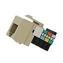 Leviton Voice Grade QuickPort Connector, 41106-RI6, Ivory