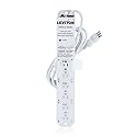 Leviton Medical Grade Power Strip, 15-Amp, 125-volt, 6-Outlets, 7-Feet Cord Length, 5306M-1N7