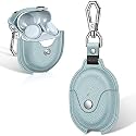 Fintie Protective Case for Pixel Buds A-Series (2021) / Pixel Buds 2 (2020), Premium PU Leather Slim Fit Metal Snap Closure Portable Cover Skin