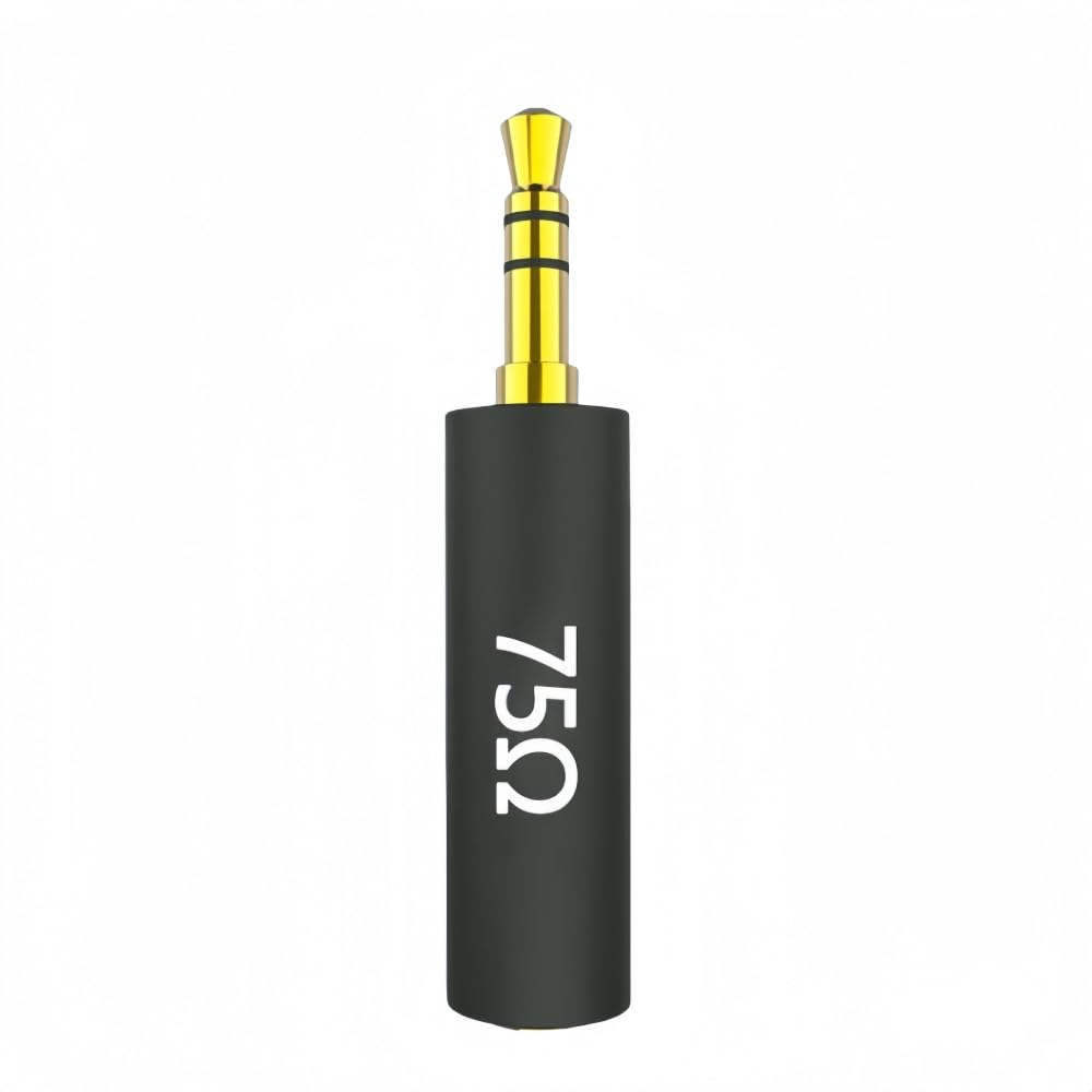 Girftu JCALLY Conductor Earphone 3.5mm to 3.5mm Impedance Plug Rod 30ohm 75 150 200 400 600 ohm Noise Cancelling Adapter Resistance Reduce Noise