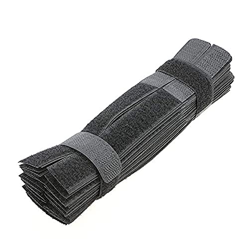 50pcs Cable Ties Reusable Fastening Wire Organizer Cord Rope Holder 7 Inch (Black)