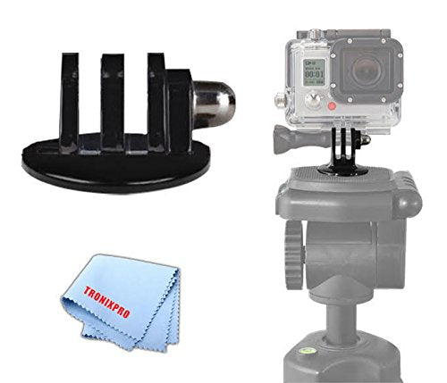 eDealz Tripod Mount Adapter Compatible for Gopro Hero 12, 11, 10, 9, 8, 7, 6, 5, 4, 3+, 3, 2, 1 HD, GOPRO Hero 2018, DJI OSMO Action 4 Camera