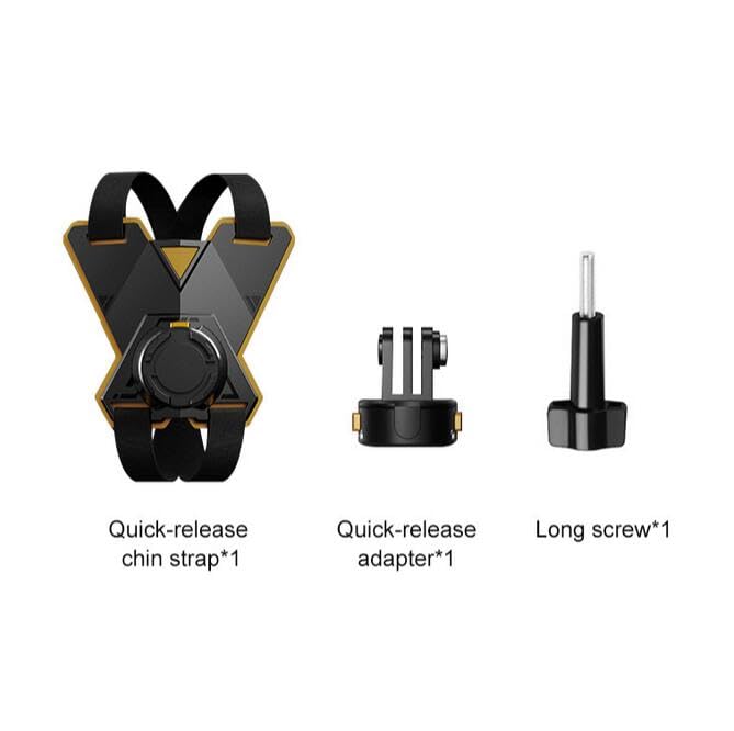 Coyktonty Motorcycle Helmet Mounting Bracket/Magnetic Quick Release Motorcycle Helmet Adapter Bracket for GoPro Hero 12 11 10 9 8 7 6 5/Insta360 Ace