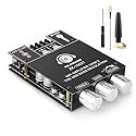 ZK-1002T 2.0 Channel Bluetooth Amplifier Board 100W+100W TPA3116 Hi-Fi Stereo Amp with Antenna, Bluetooth and AUX Input for DIY Home Audio