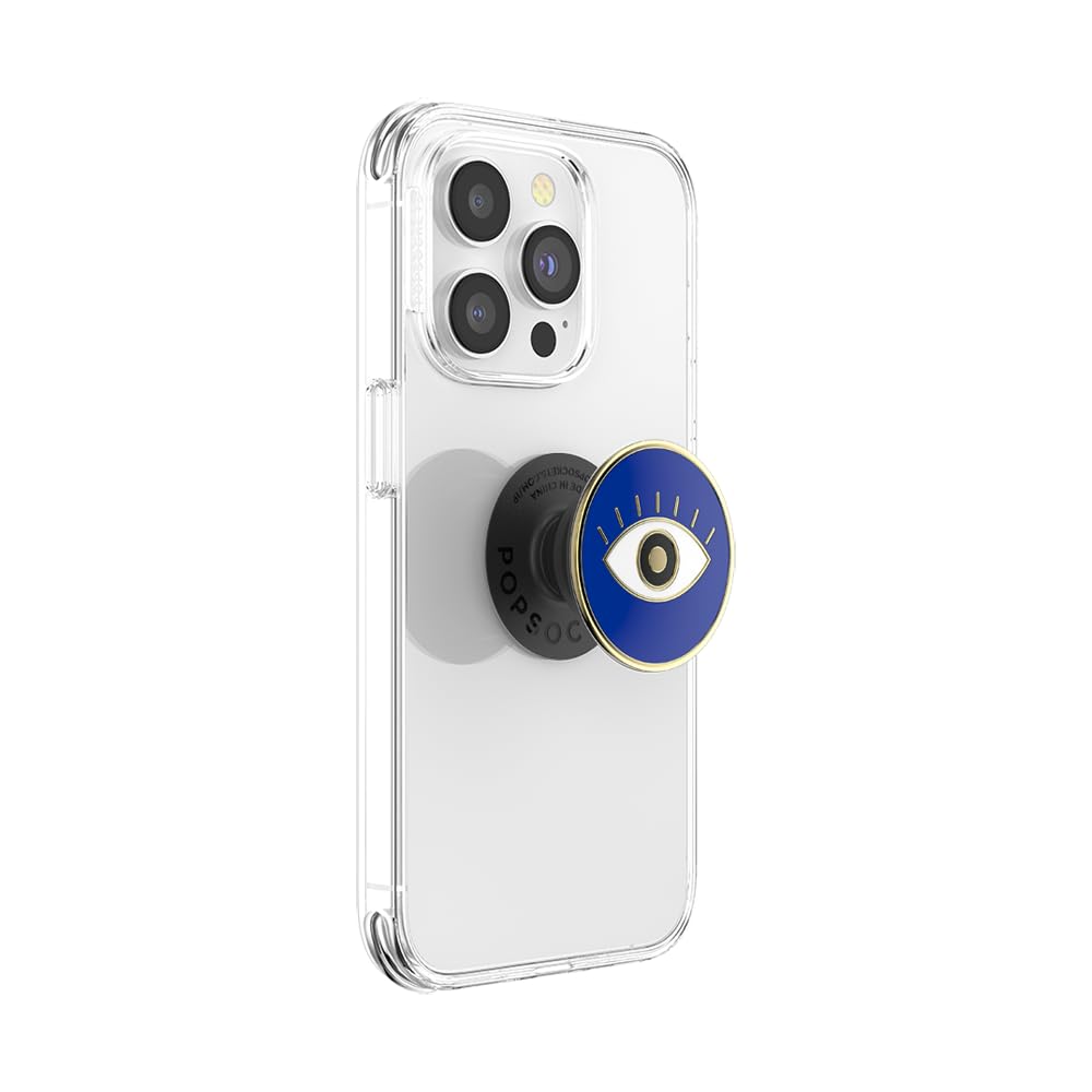 PopSockets Adhesive Phone Grip, Holder, Phone Stand, Enamel - Enamel Evil Eye