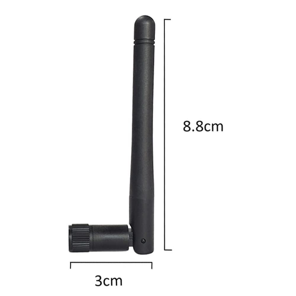 CENXIFJUDZ 2Pcs 2.4ghz WiFi Pc Desktop Wireless Antenna 3dbi with SMA Male Connector for Network Wi-fi Router USB Adapter Security IP Camera Video