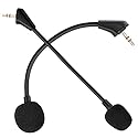 AKKE Cloud Alpha Pro Replacement Mic 2 PCS 3.5mm Detachable Game Microphone Boom Compatible Cloud Alpha S, Alpha PRO Gaming Headsets