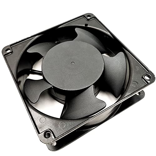 ELOMILE 120mm Fan, SP101A, 115V, 0.21/0.18A, 107 CFM, 3050 RPM, 50 dBA, Aluminum, Desktop, Graphic Cards, Gaming Console