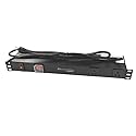 MyCableMart 6ft 12 Outlet 1U 19 inch Power Strip Rack Mountable Metal 1875Watt/120V/15A w/Surge