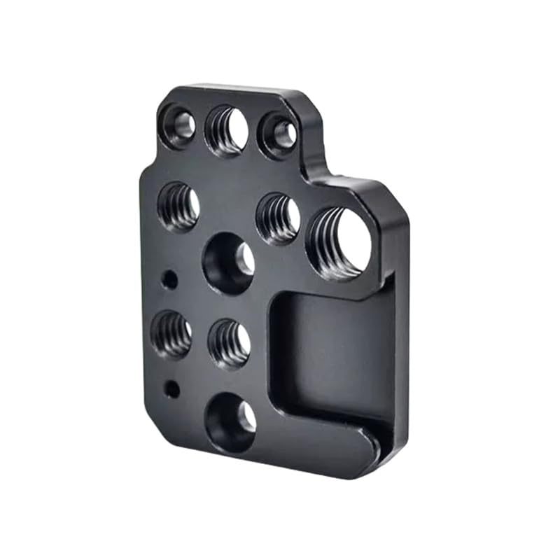 ThtRht Gimbal Stabilizer Side Extension Plate with Cold Shoe 3/8'' 1/4'' Thread Screw Mount Plate Adapter for DJI Ronin RS 3 Mini RS 4 Pro RSC2 DSLR