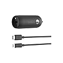 Belkin USB-C Car Charger 18W W/ 4Ft USB-C to Lightning Cable (iPhone Fast Charger for iPhone 11, Pro, Max, XS, Max, XR, X, 8, Plus, iPhone SE 2020)