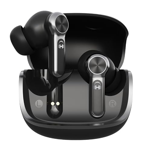 HARMONY TWENTY-TWO HTT-21, Wireless Earbuds, ENC 4 Mic Call Noise Cancelling, 13mm Deep Bass in Ear Buds with Voice Assistant, 5.4 Bluetooth