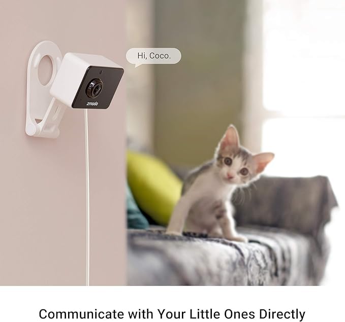 Zmodo 4 Security Cameras - Indoor Mini Pro + Wireless Outdoor/Indoor Battery Cam - Night Vision, AI Motion Detection, 2-Way Audio, Alexa Compatible